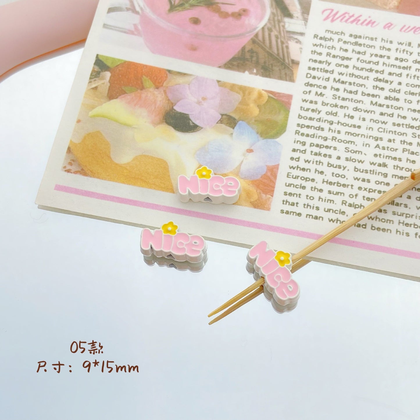 🎀 DIY Pastel Pink & Mint Alloy Charms Collection 🍓