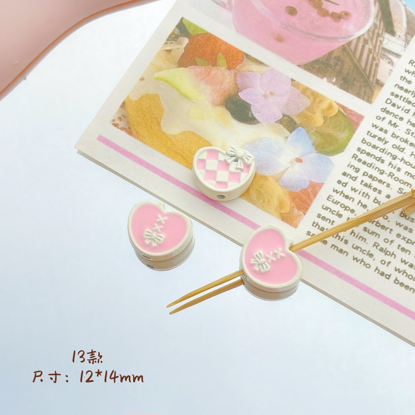 🎀 DIY Pastel Pink & Mint Alloy Charms Collection 🍓