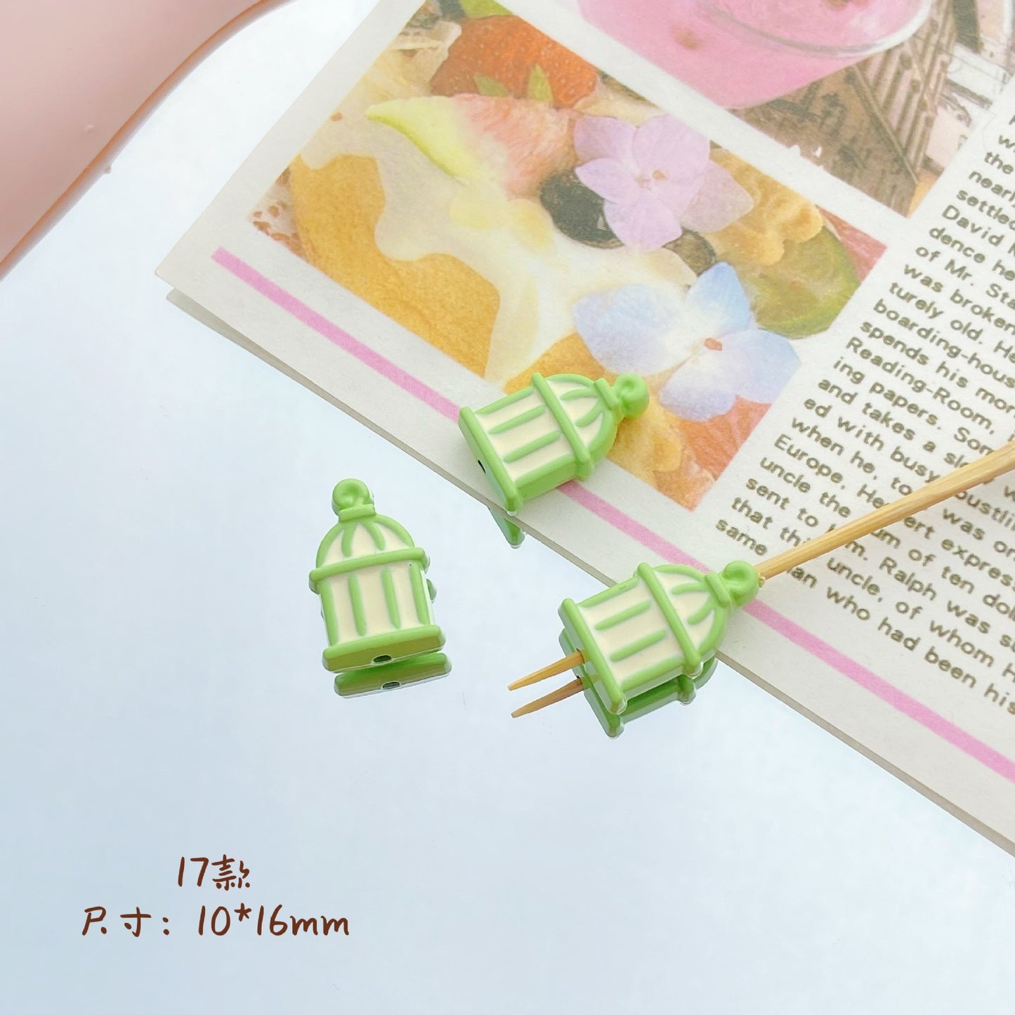 🎀 DIY Pastel Pink & Mint Alloy Charms Collection 🍓