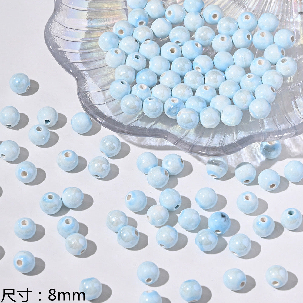 blue blue world ceramic beads