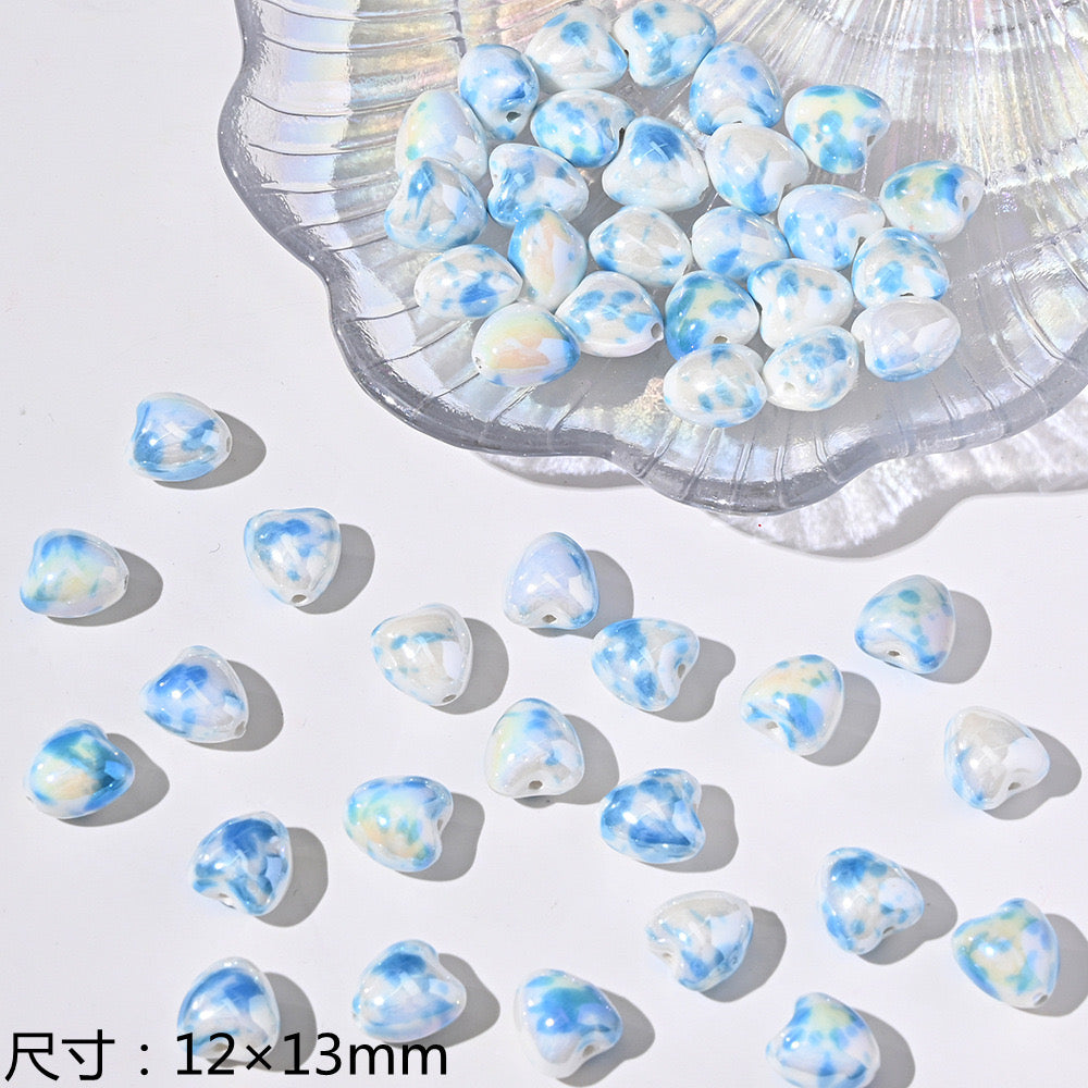 blue blue world ceramic beads
