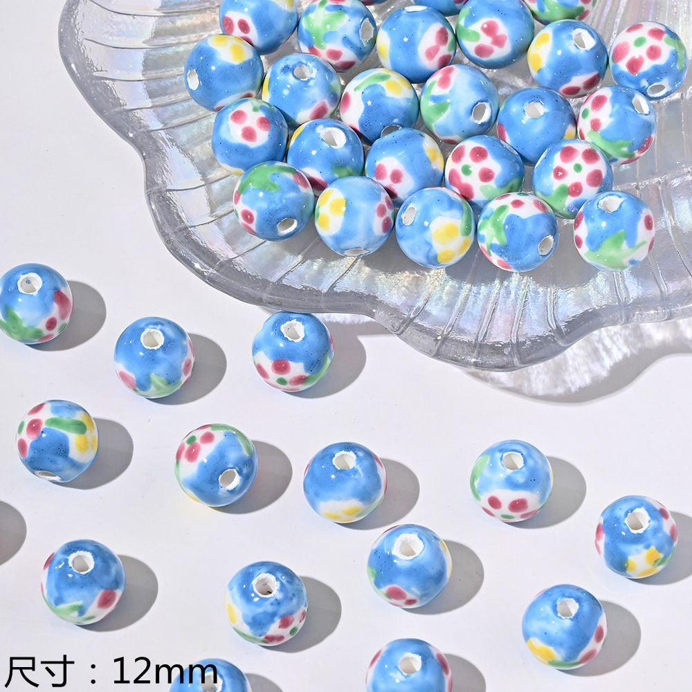 blue blue world ceramic beads