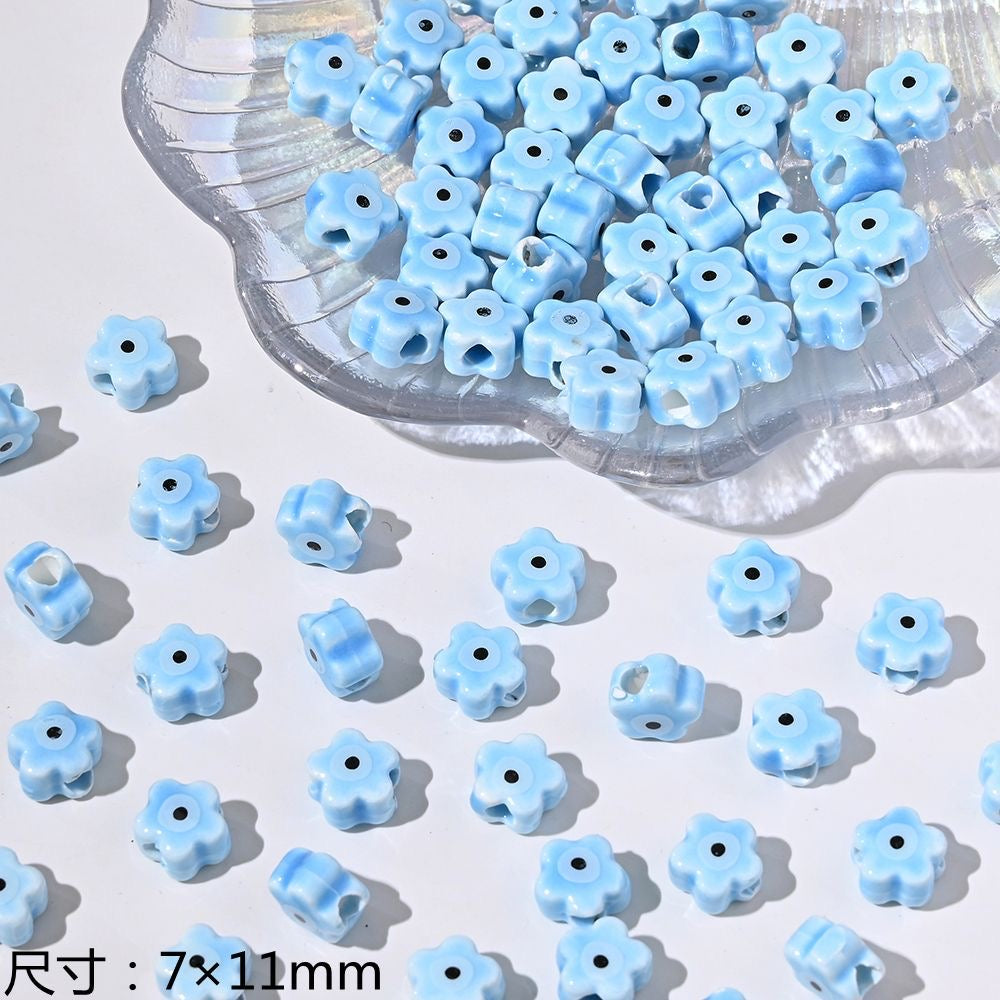 blue blue world ceramic beads