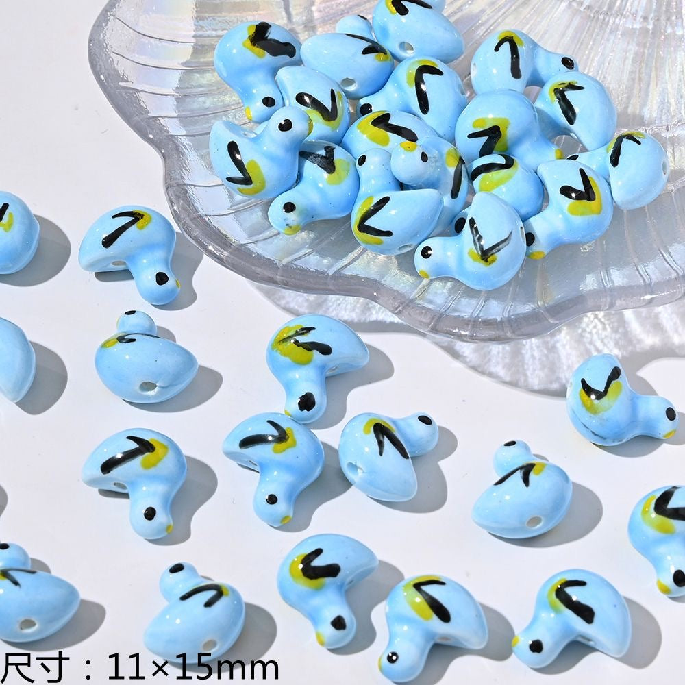 blue blue world ceramic beads