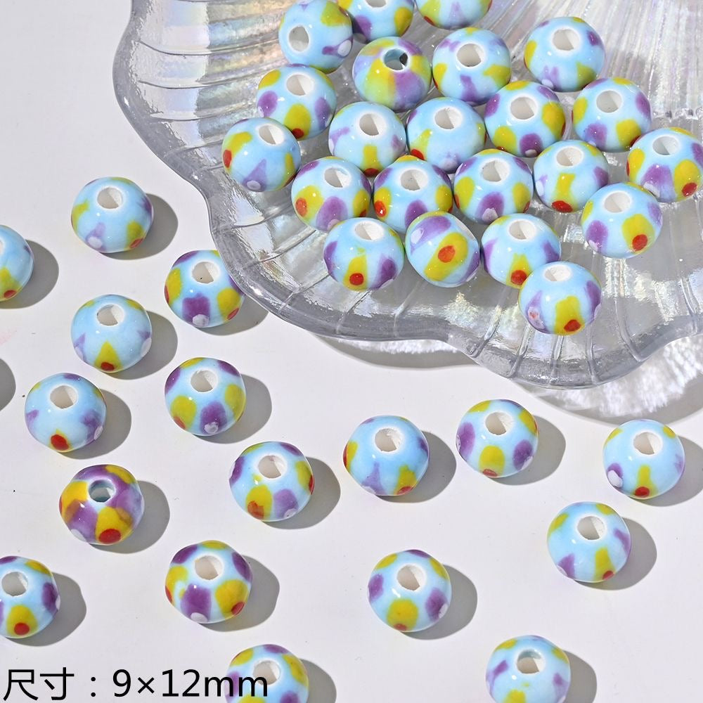 blue blue world ceramic beads