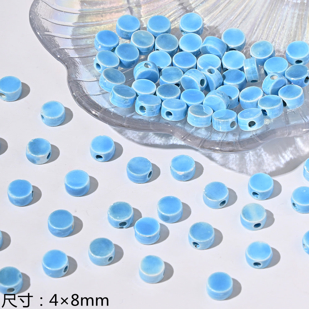 blue blue world ceramic beads