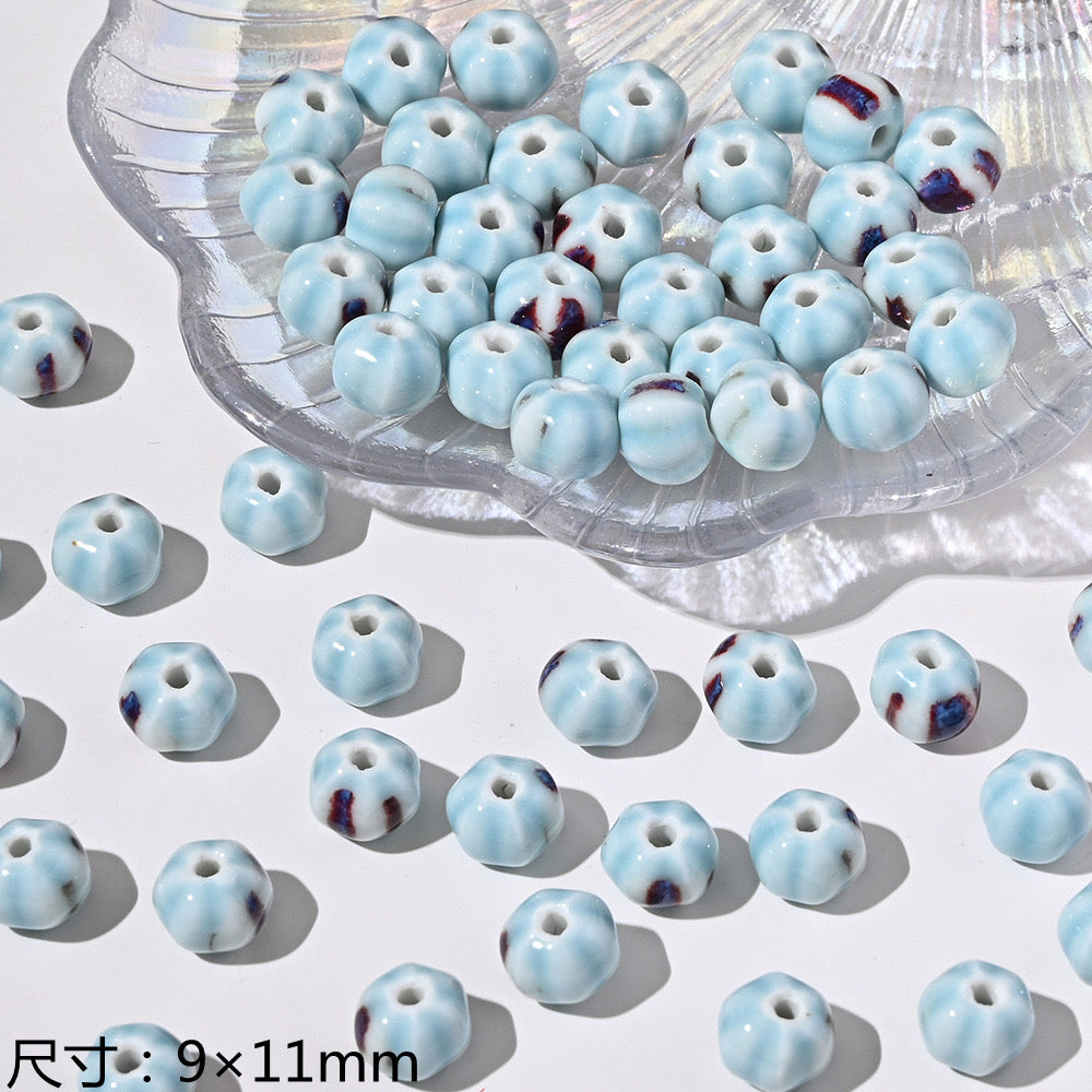 blue blue world ceramic beads