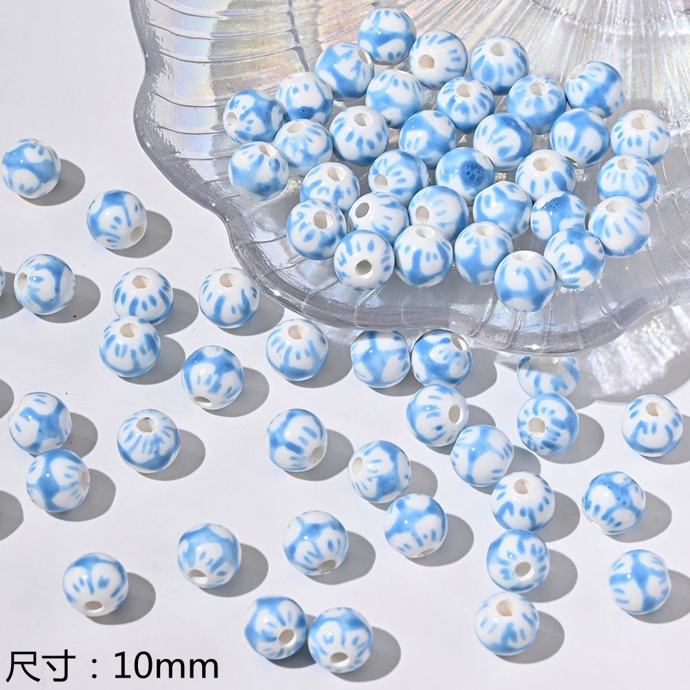 blue blue world ceramic beads