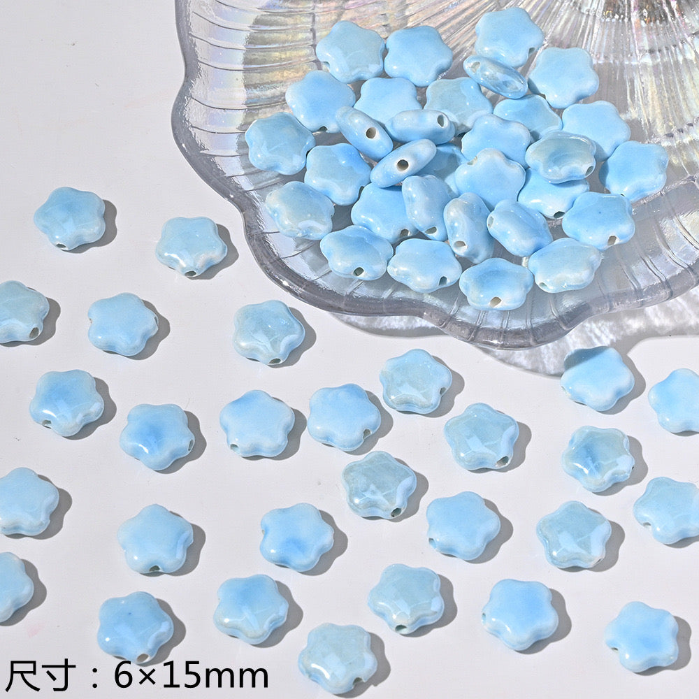 blue blue world ceramic beads