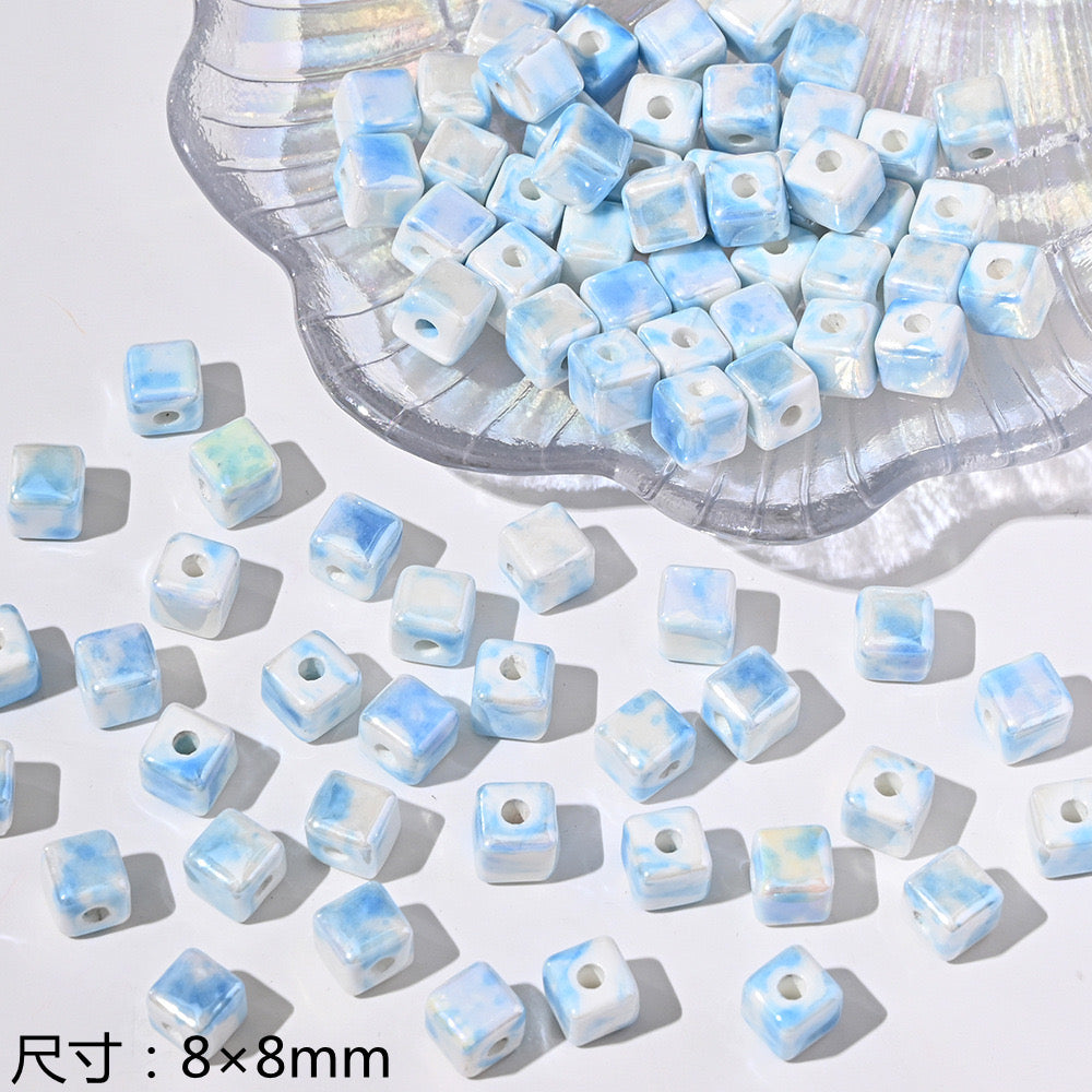 blue blue world ceramic beads