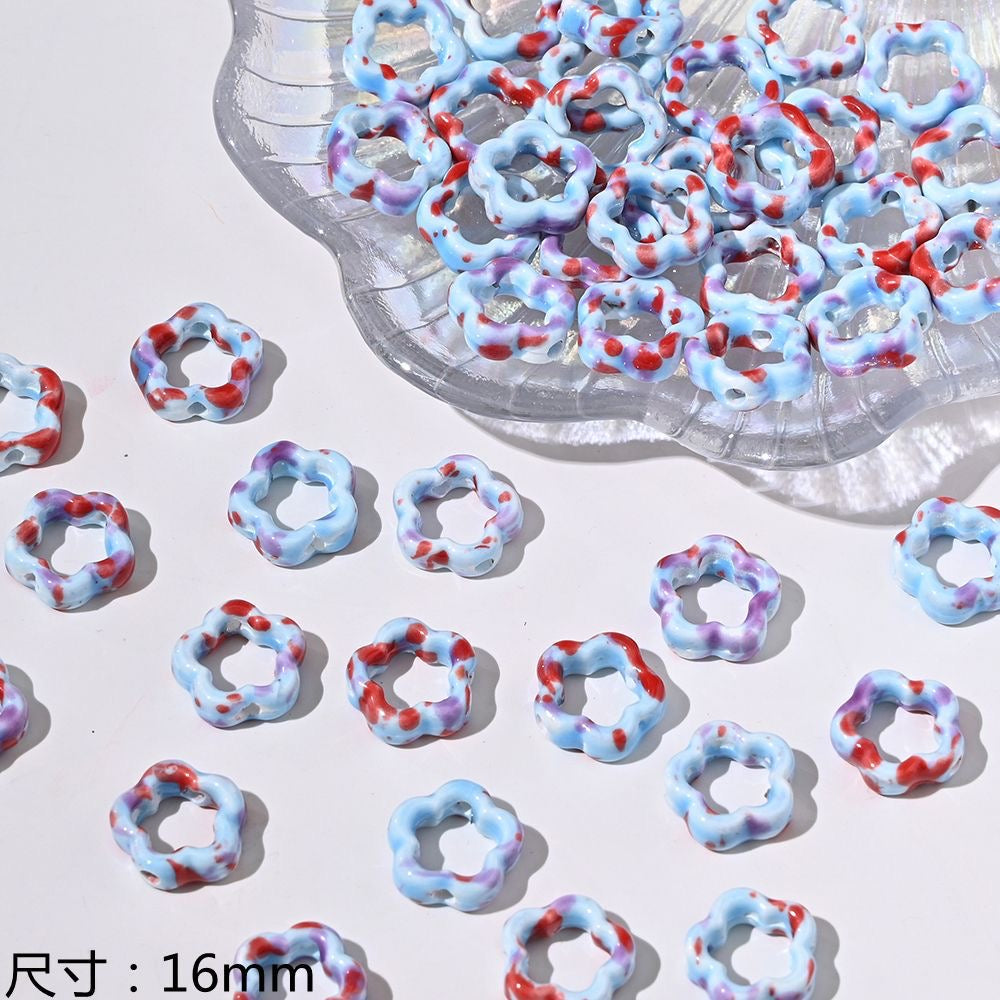 blue blue world ceramic beads