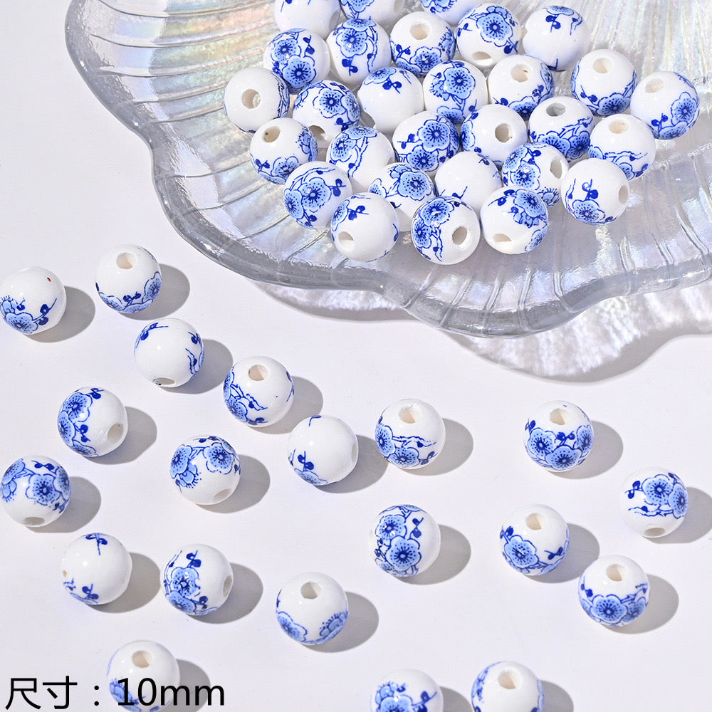 blue blue world ceramic beads