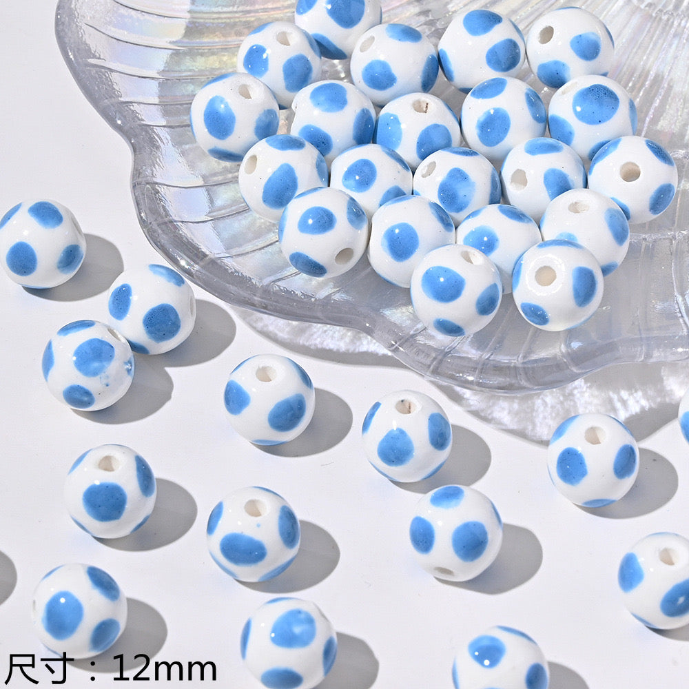 blue blue world ceramic beads