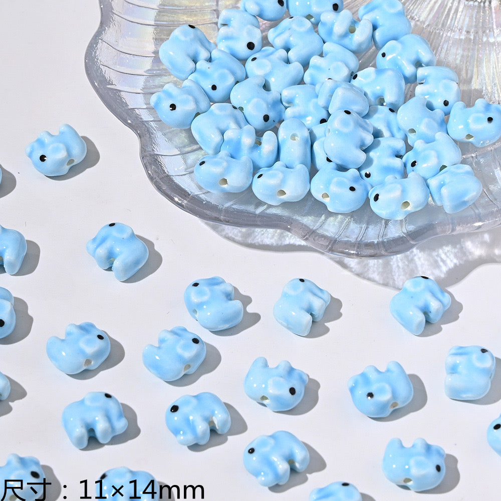 blue blue world ceramic beads