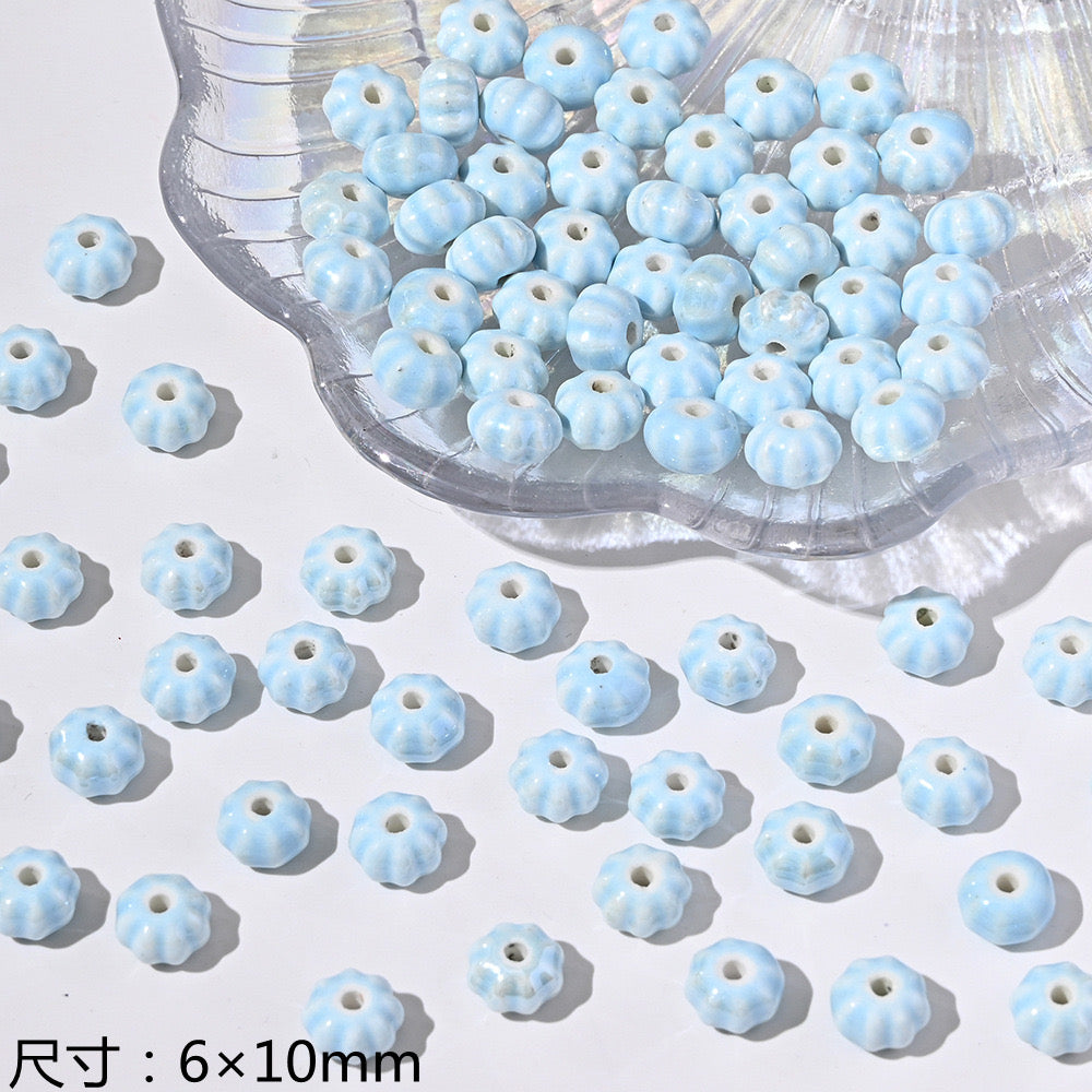 blue blue world ceramic beads