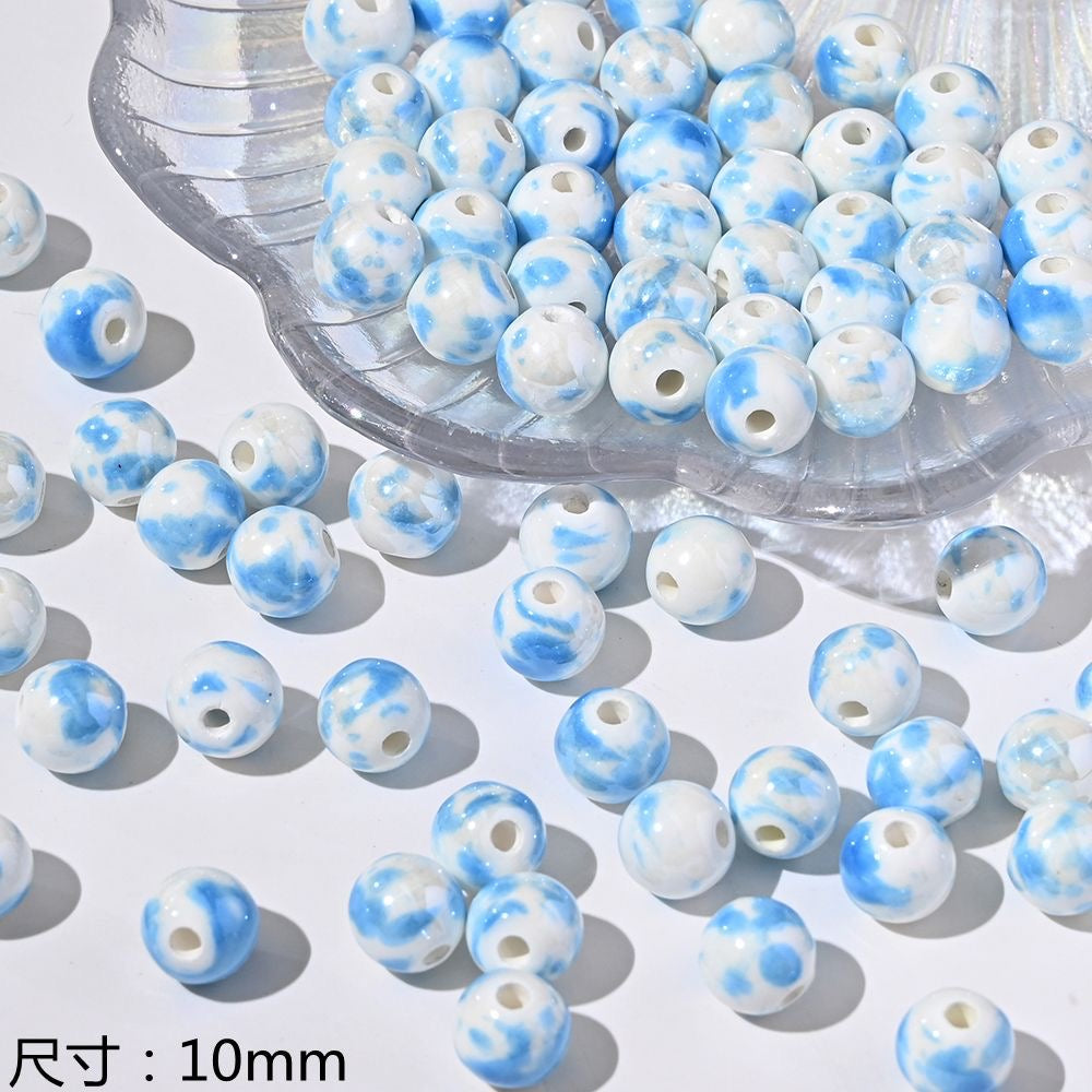 blue blue world ceramic beads