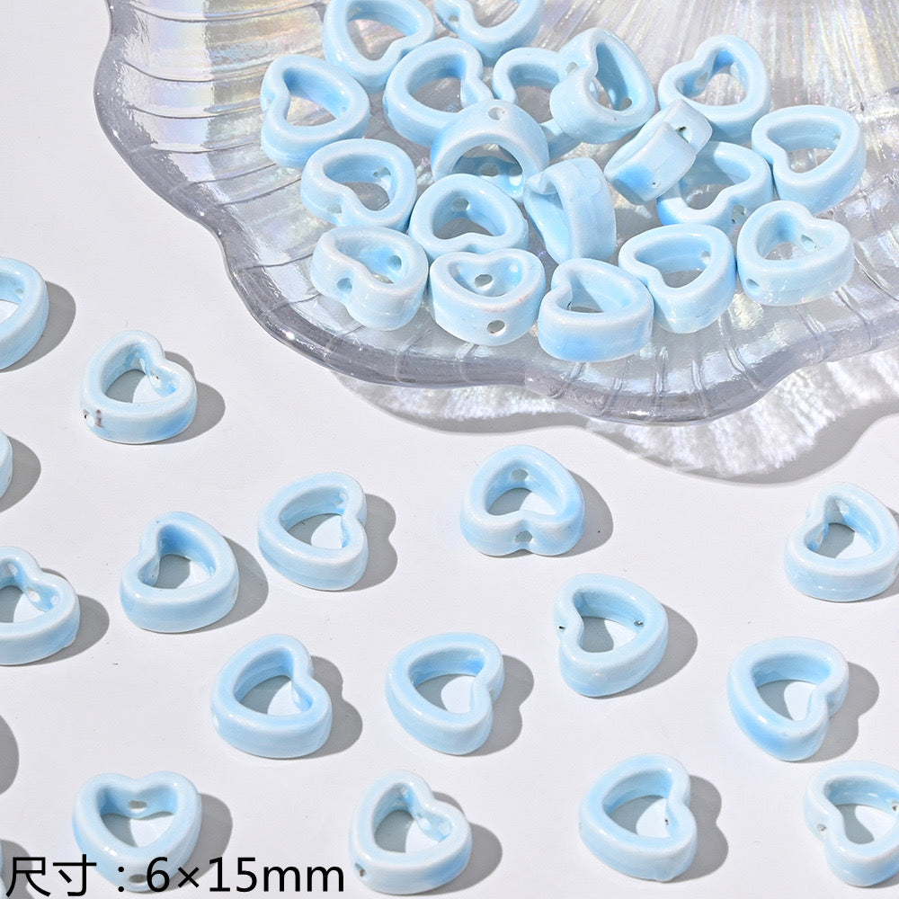 blue blue world ceramic beads