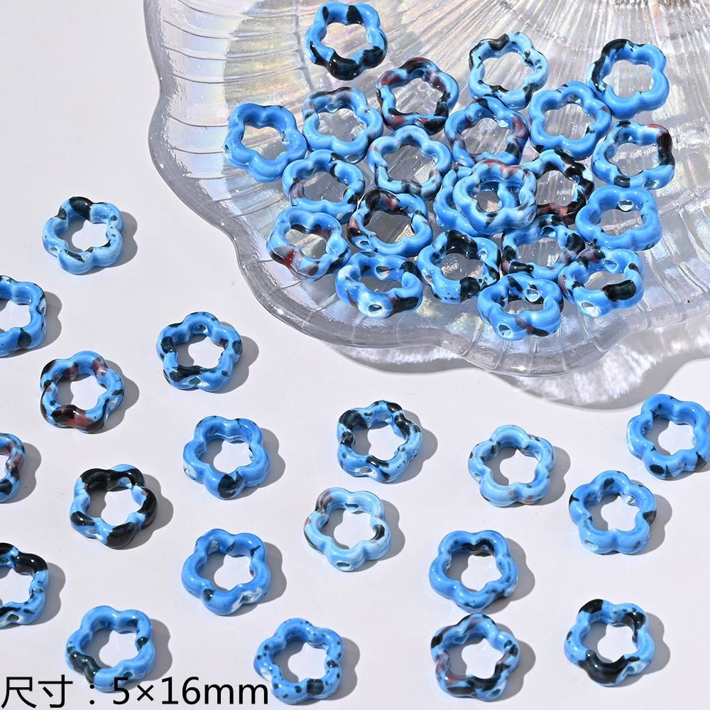 blue blue world ceramic beads