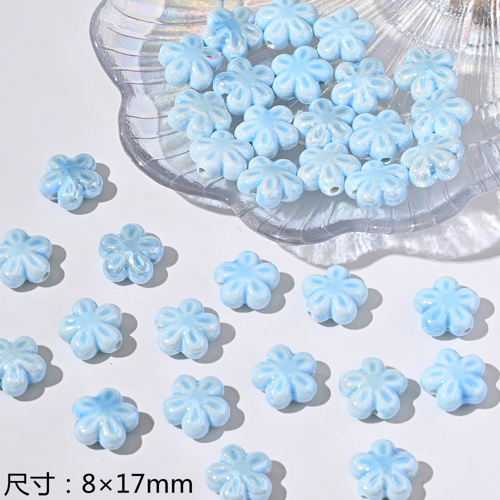 blue blue world ceramic beads
