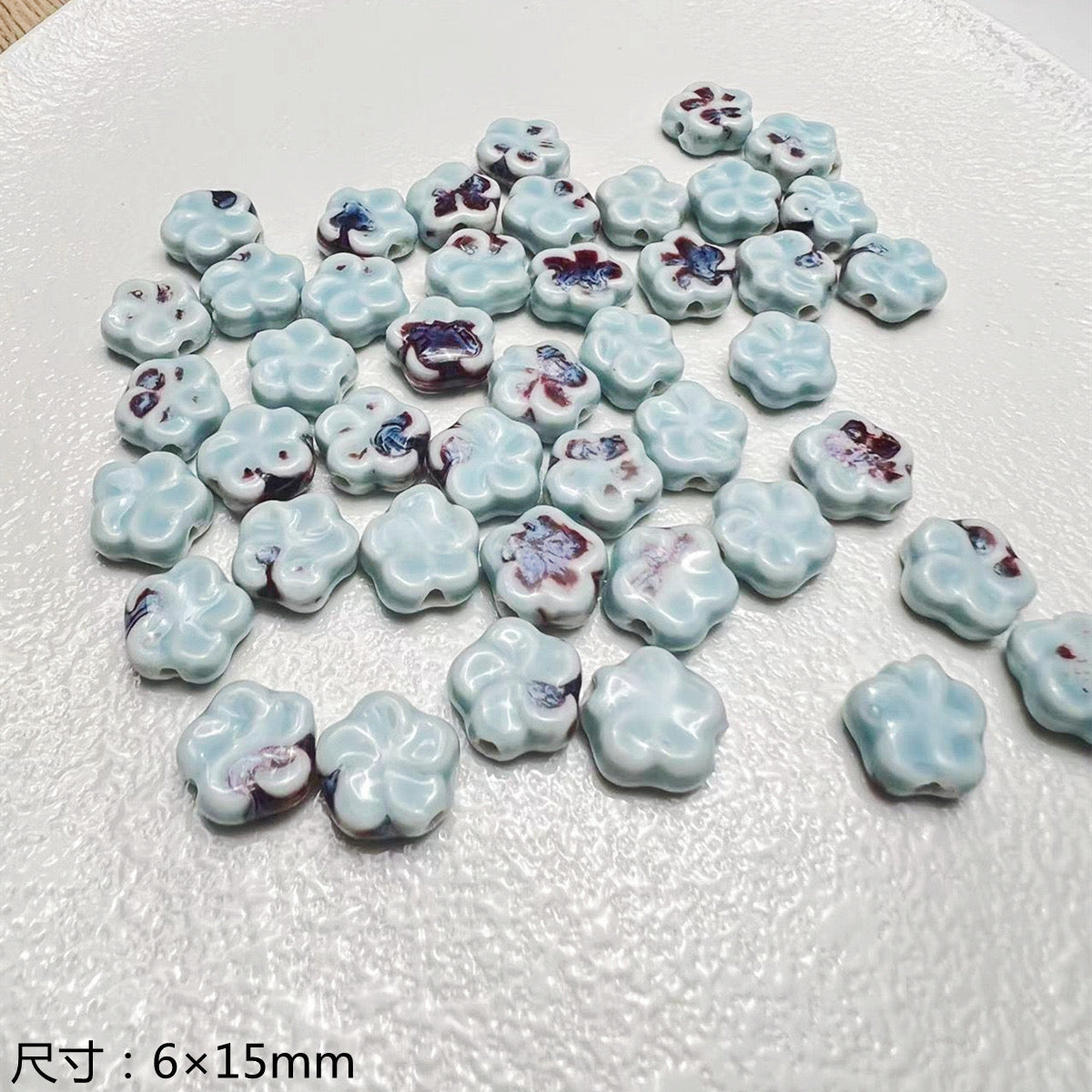 blue blue world ceramic beads