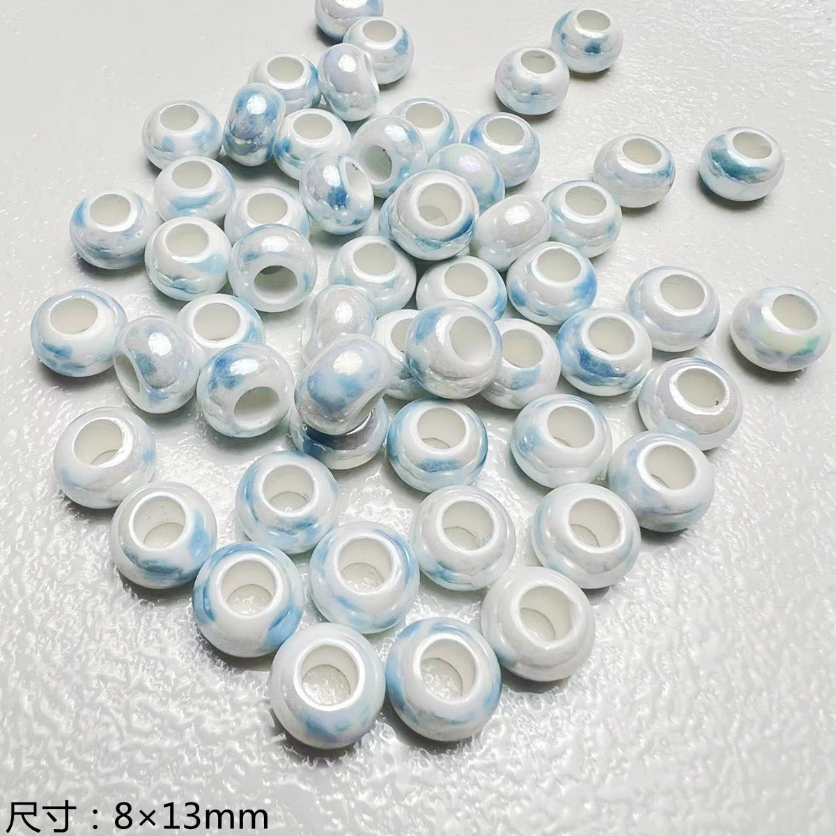 blue blue world ceramic beads