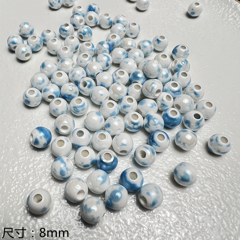 blue blue world ceramic beads