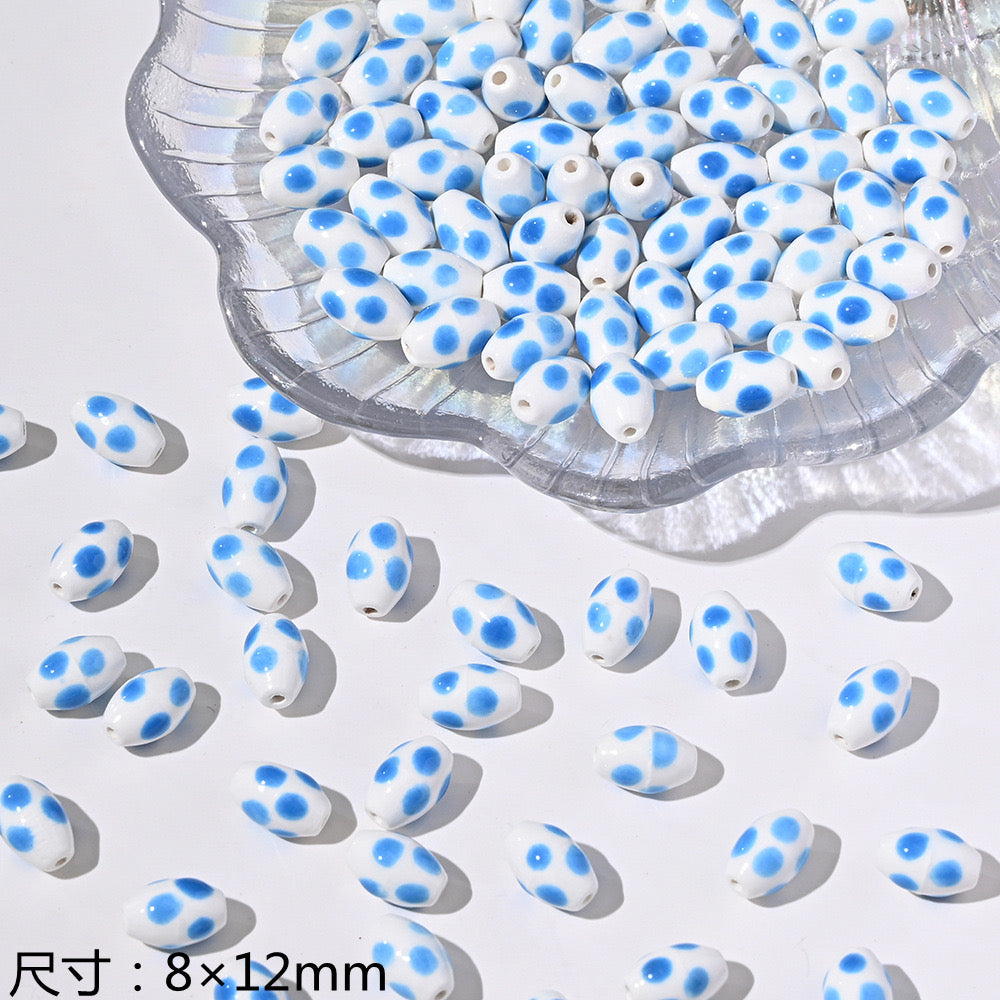 blue blue world ceramic beads